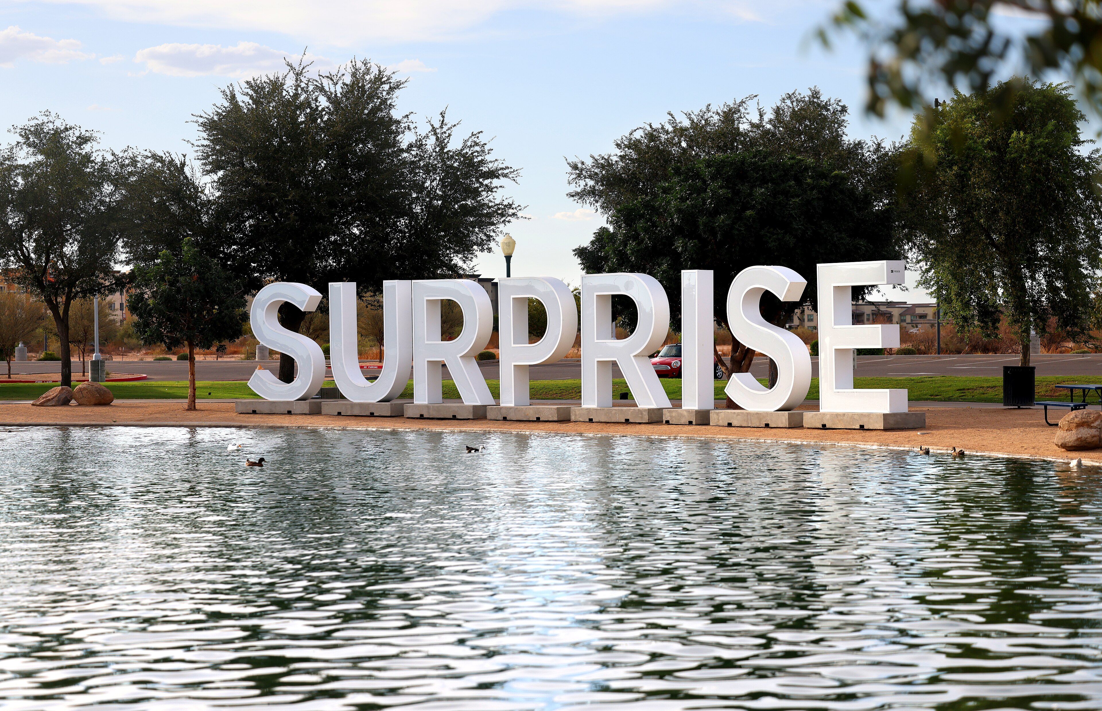 Surprise Lake Sign at Surprise Community Park